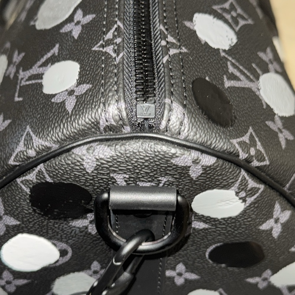Louis Vuitton kusama eclipse monogram dots keepall 55 Travel duffle Bag suitcase - Picture 6 of 16